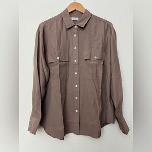 AYR The Deep End in Silk - Shiitake Heather Size L